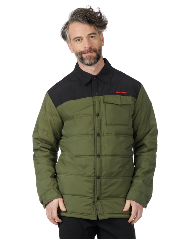 Can-am Men's Hybrid Puffer Overshirt
