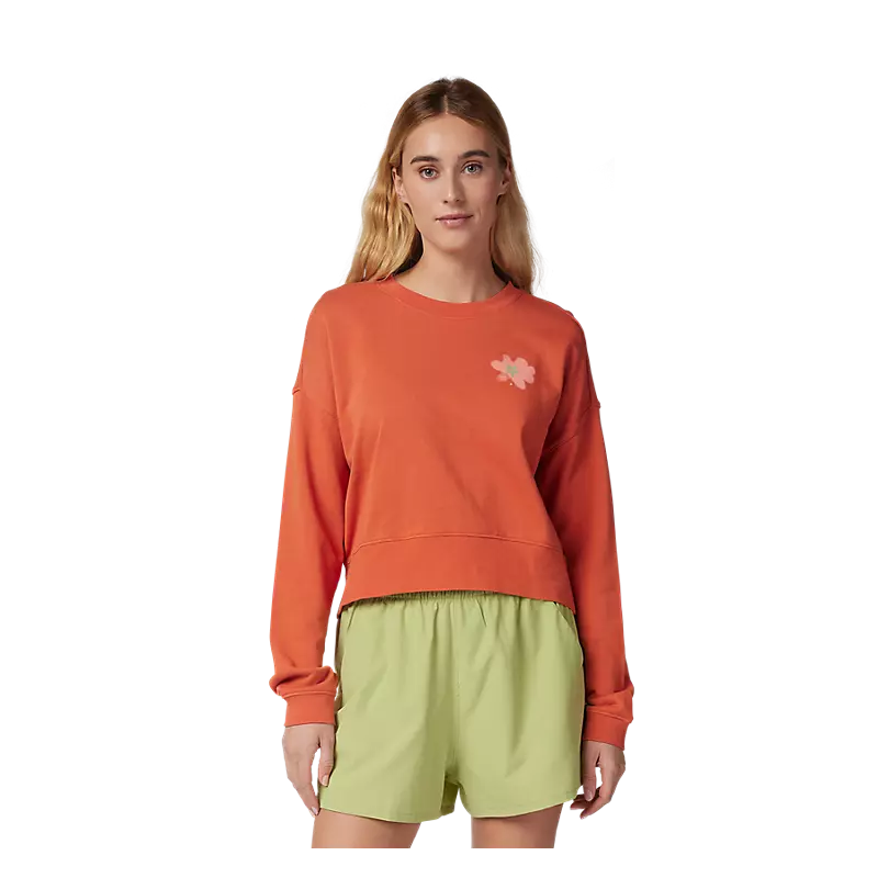 Fox Womens Byrd Pullover Crew Sweatshirt